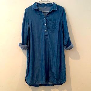 Denim shirt dress